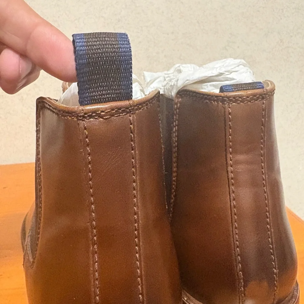 Mix No. 6 Men's Brown leather Aleder Chelsea Ankle Boot Size 13